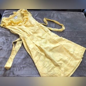 Yellow dotted dress from London Times. Size 4.